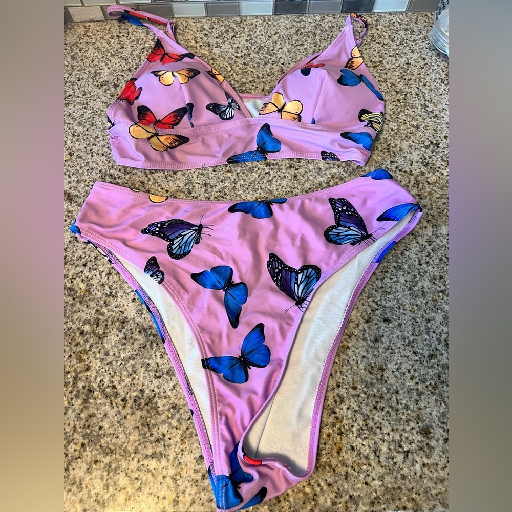 NWOT bikini with skirt cover XL